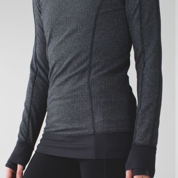 Lululemon Think Fast Hoodie, herringbone size 6 - Picture 3 of 10